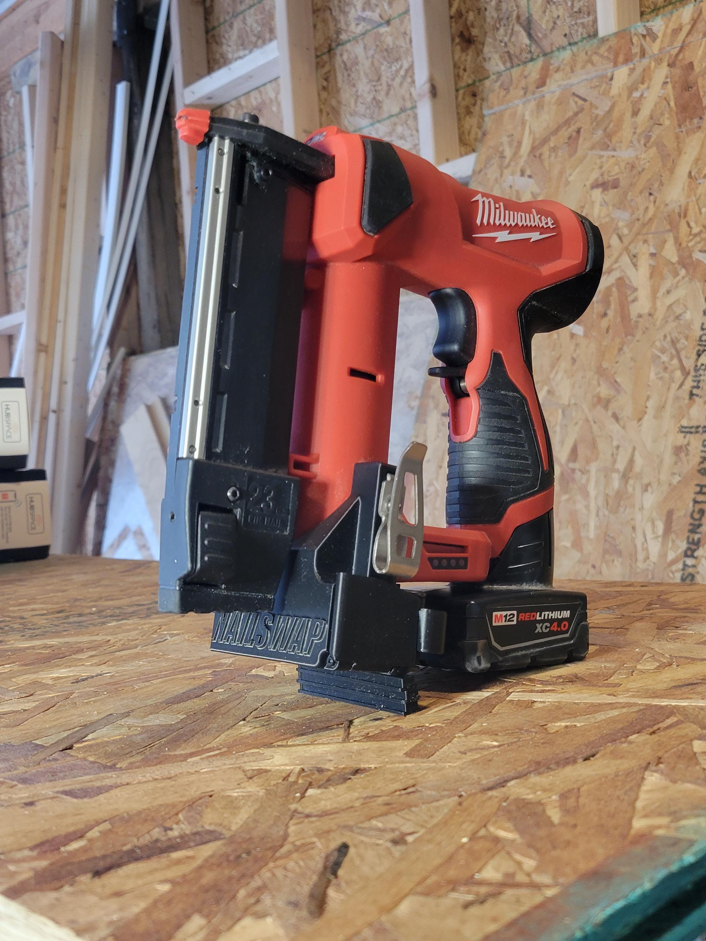 NAILSWAP Spare Nail Compartment for Milwaukee M12 23 Ga. Pin Nailer