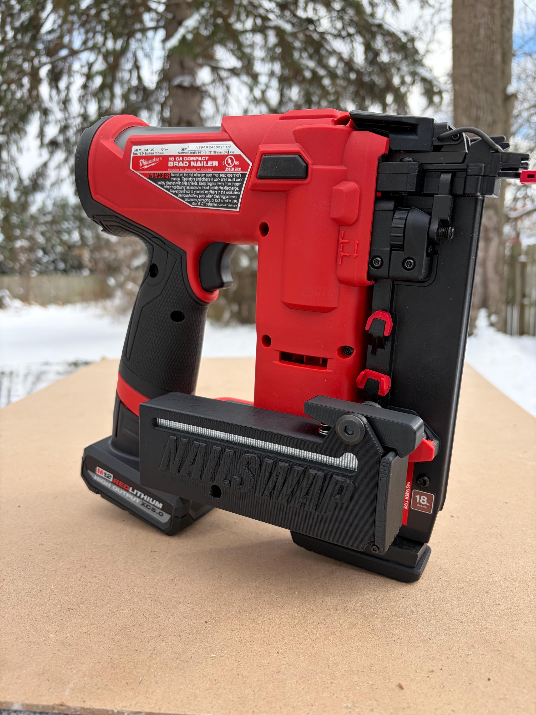 NAILSWAP Spare Nail Compartment for Milwaukee M12 18 Ga. Brad Nailer
