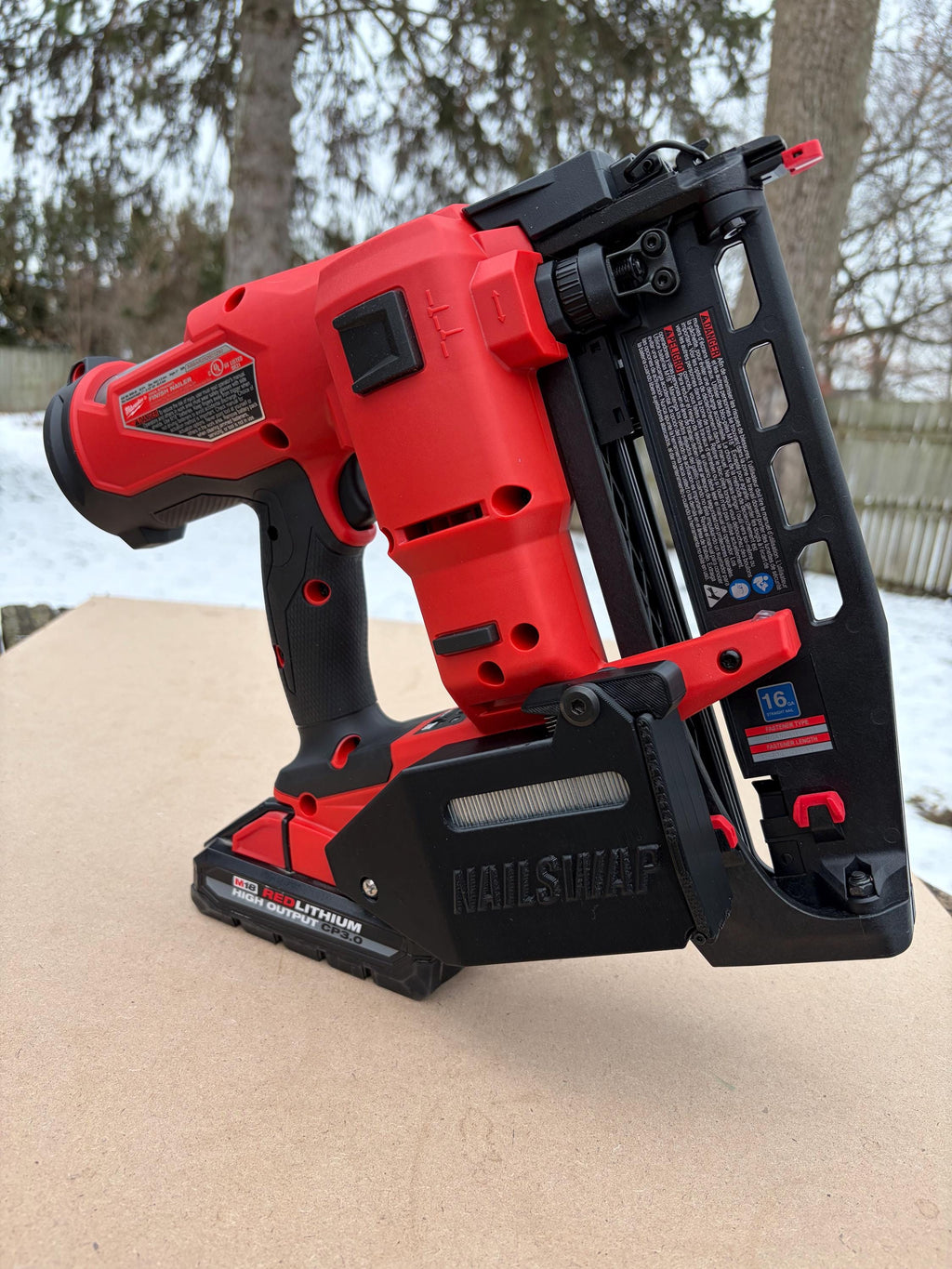 NAILSWAP Spare Nail Compartment for Milwaukee M18 16 Ga. Straight Finish Nailer