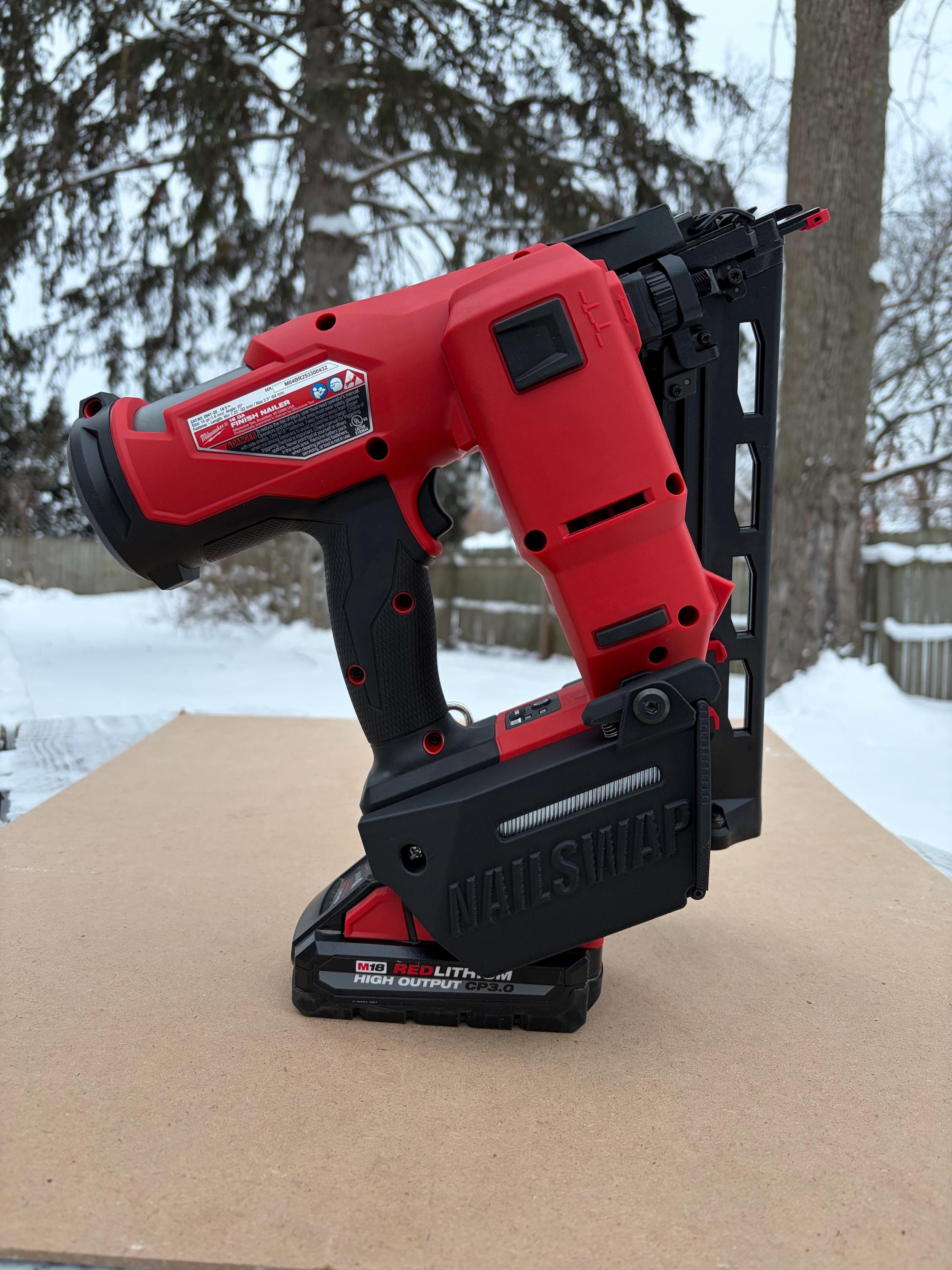 NAILSWAP Spare Nail Compartment for Milwaukee M18 16 Ga. Angled Finish Nailer