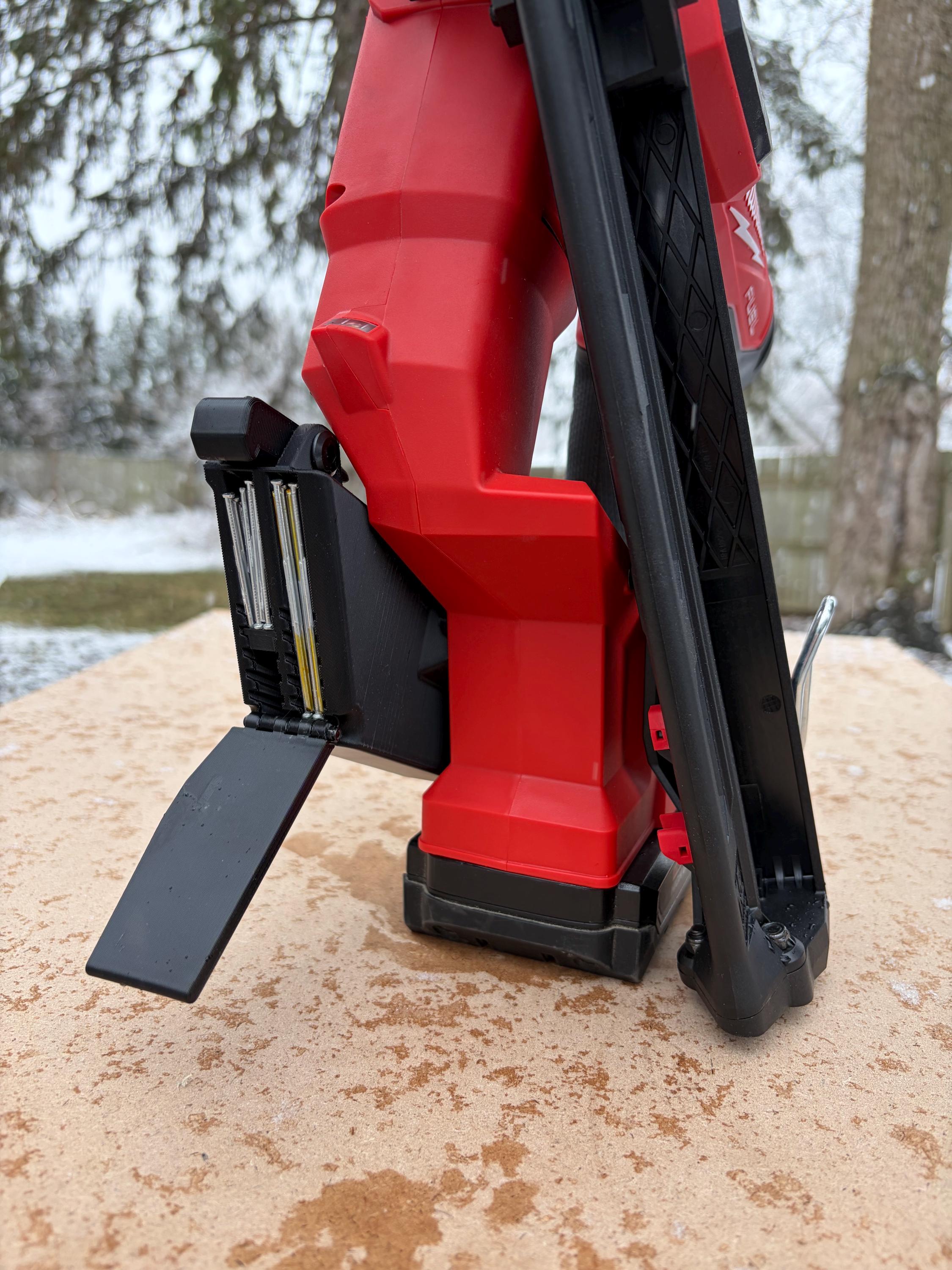 NAILSWAP Spare Nail Compartment for Milwaukee M18 15 Ga. Angled Finish Nailer