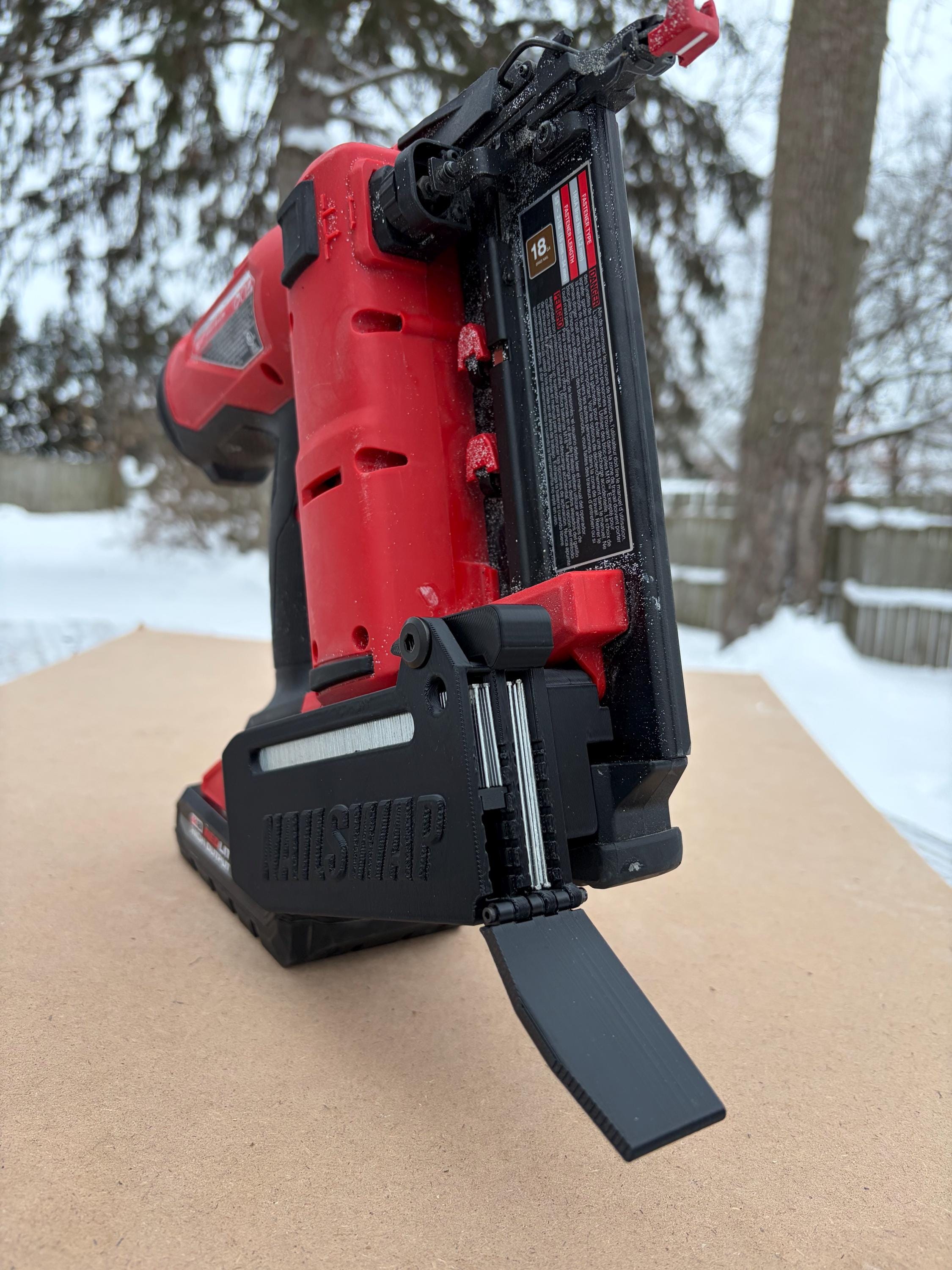NAILSWAP Spare Nail Compartment for Milwaukee M18 18 Ga. Brad Nailer